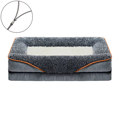 Dropshipping 2023 Best Selling Products Zipper Dog Beds Kennel Bed Mat Winter Large Dog Sofa Bed Dog Washable Mat for Small Dog
