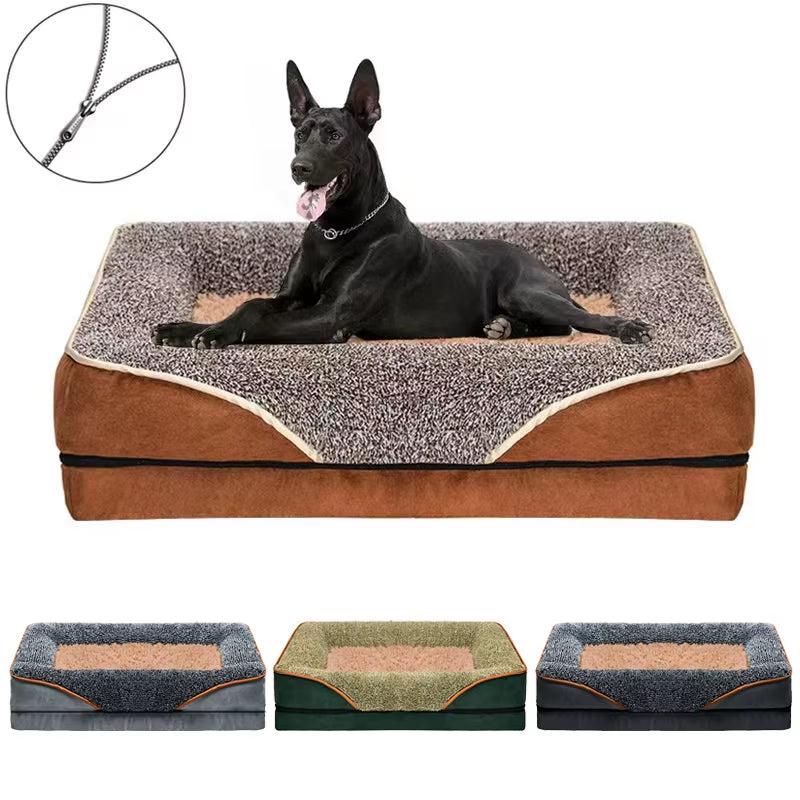 Dropshipping 2023 Best Selling Products Zipper Dog Beds Kennel Bed Mat Winter Large Dog Sofa Bed Dog Washable Mat for Small Dog