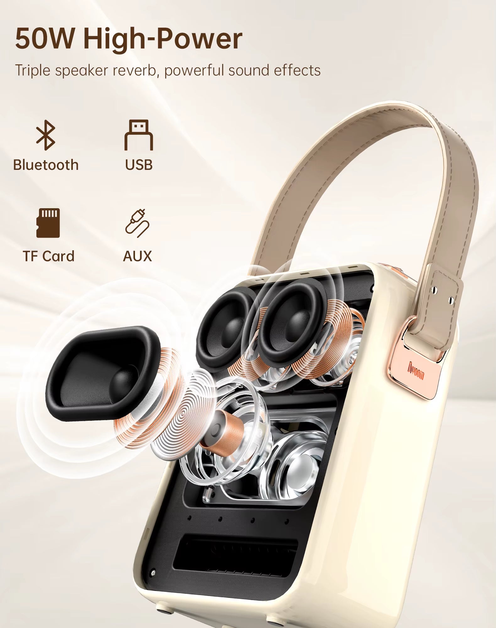 Songbird-Hq Portable Bluetooth Speaker Home Home Ktv Sound Set Home Karaoke Speakers Microphone Karaoke Microphone