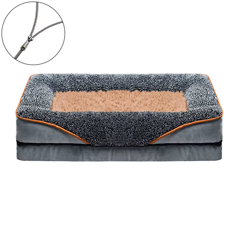 Dropshipping 2023 Best Selling Products Zipper Dog Beds Kennel Bed Mat Winter Large Dog Sofa Bed Dog Washable Mat for Small Dog