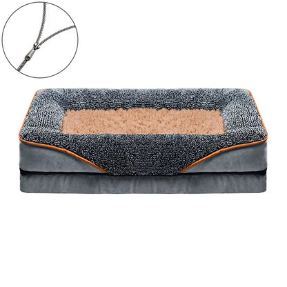 Dropshipping 2023 Best Selling Products Zipper Dog Beds Kennel Bed Mat Winter Large Dog Sofa Bed Dog Washable Mat for Small Dog