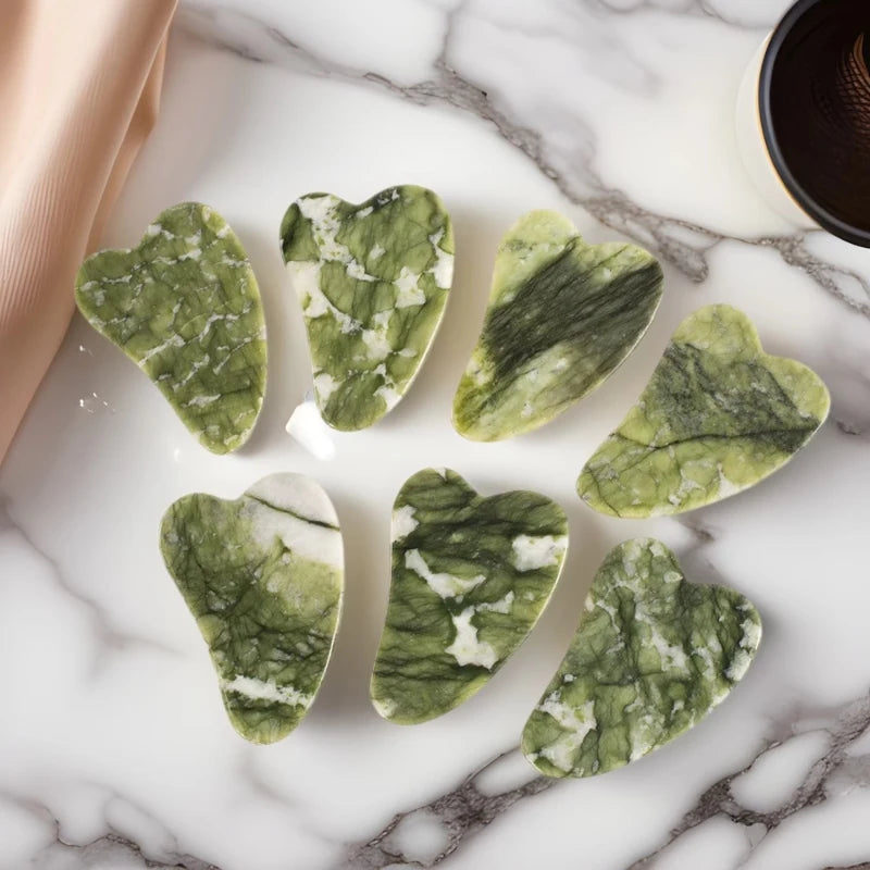 Jade Roller Gua Sha Scraper Face Lift Slimming Anti-Aging Wrinkles Massage Tool Skincare Body Guasha Detox Facial Massager