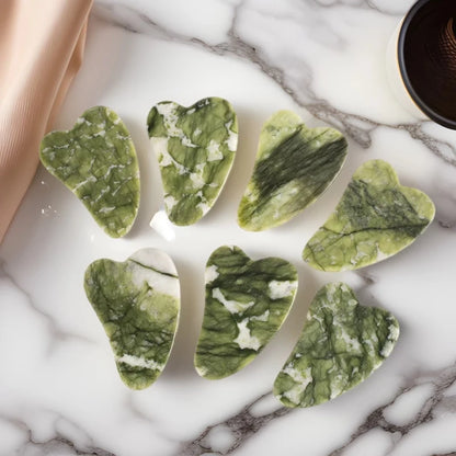 Jade Roller Gua Sha Scraper Face Lift Slimming Anti-Aging Wrinkles Massage Tool Skincare Body Guasha Detox Facial Massager