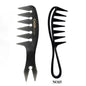 Wide Teeth Hairbrush Oil Fork Comb Men Hair Beard Trim Hairdressing Brush Afro Hairstyle Barber Styling Tools Salon Accessories
