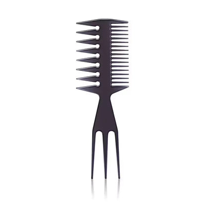 Wide Teeth Hairbrush Oil Fork Comb Men Hair Beard Trim Hairdressing Brush Afro Hairstyle Barber Styling Tools Salon Accessories