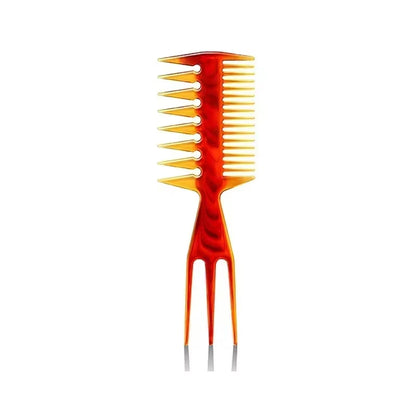 Wide Teeth Hairbrush Oil Fork Comb Men Hair Beard Trim Hairdressing Brush Afro Hairstyle Barber Styling Tools Salon Accessories