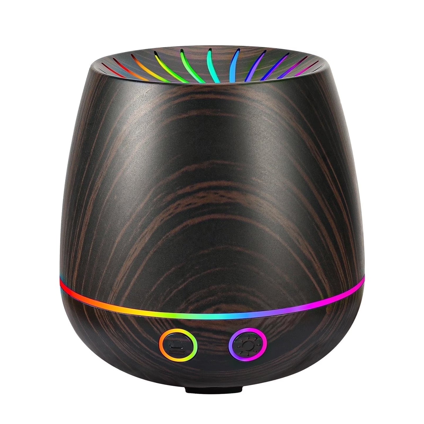 Essential Oil Diffuser, 120Ml Aromatherapy Diffuser, Wood Grain Aroma Humidifier with 7 Colors Lights, 2 Mist Mode, Waterless Auto Shut-Off for Large Room Bedroom Office Car