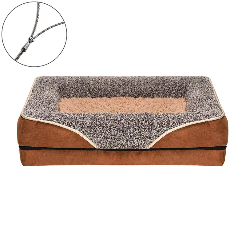 Dropshipping 2023 Best Selling Products Zipper Dog Beds Kennel Bed Mat Winter Large Dog Sofa Bed Dog Washable Mat for Small Dog