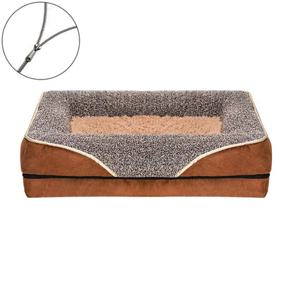Dropshipping 2023 Best Selling Products Zipper Dog Beds Kennel Bed Mat Winter Large Dog Sofa Bed Dog Washable Mat for Small Dog