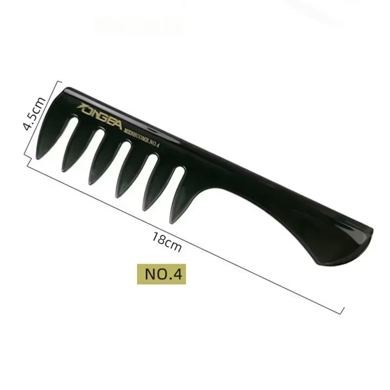Wide Teeth Hairbrush Oil Fork Comb Men Hair Beard Trim Hairdressing Brush Afro Hairstyle Barber Styling Tools Salon Accessories