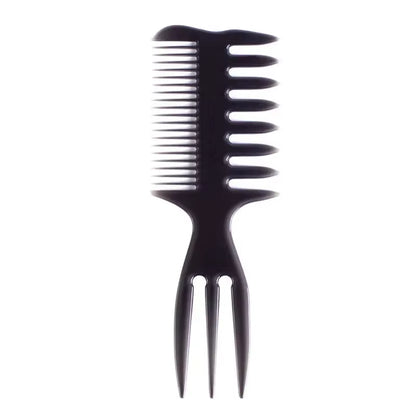 Wide Teeth Hairbrush Oil Fork Comb Men Hair Beard Trim Hairdressing Brush Afro Hairstyle Barber Styling Tools Salon Accessories