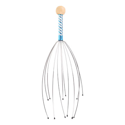 Lots of Head Neck Scalp Massager Massage Equipment Stress Relax with Wood Handle Easy to Use Practical and Durable Scalp Massage