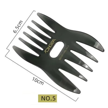 Wide Teeth Hairbrush Oil Fork Comb Men Hair Beard Trim Hairdressing Brush Afro Hairstyle Barber Styling Tools Salon Accessories