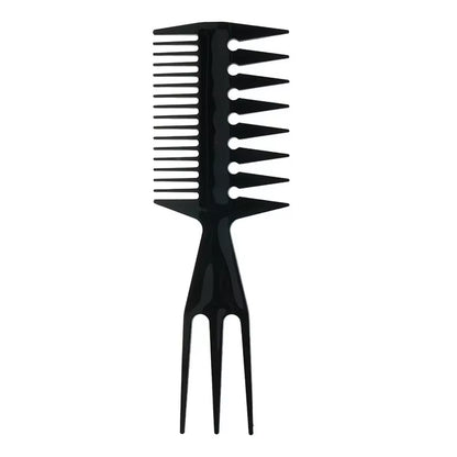 Wide Teeth Hairbrush Oil Fork Comb Men Hair Beard Trim Hairdressing Brush Afro Hairstyle Barber Styling Tools Salon Accessories