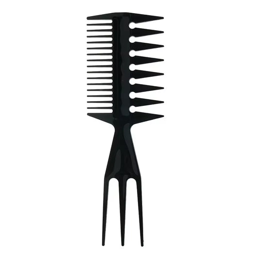 Wide Teeth Hairbrush Oil Fork Comb Men Hair Beard Trim Hairdressing Brush Afro Hairstyle Barber Styling Tools Salon Accessories