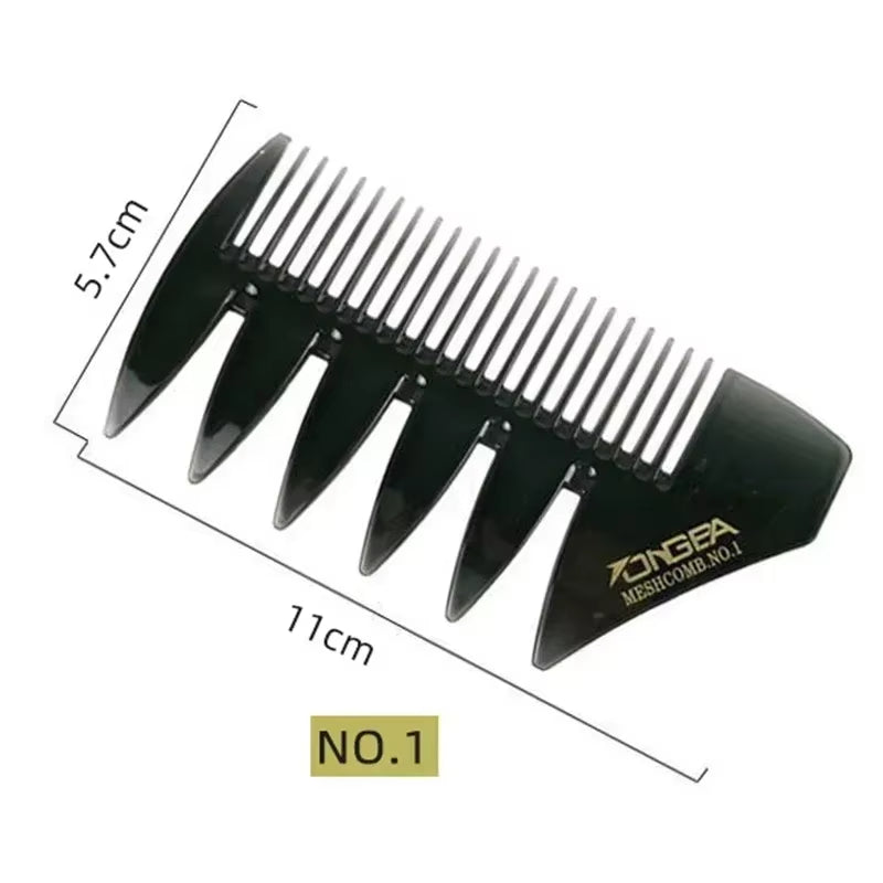Wide Teeth Hairbrush Oil Fork Comb Men Hair Beard Trim Hairdressing Brush Afro Hairstyle Barber Styling Tools Salon Accessories