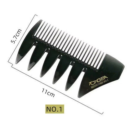 Wide Teeth Hairbrush Oil Fork Comb Men Hair Beard Trim Hairdressing Brush Afro Hairstyle Barber Styling Tools Salon Accessories