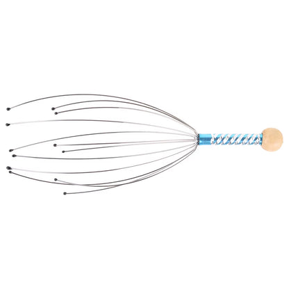 Lots of Head Neck Scalp Massager Massage Equipment Stress Relax with Wood Handle Easy to Use Practical and Durable Scalp Massage