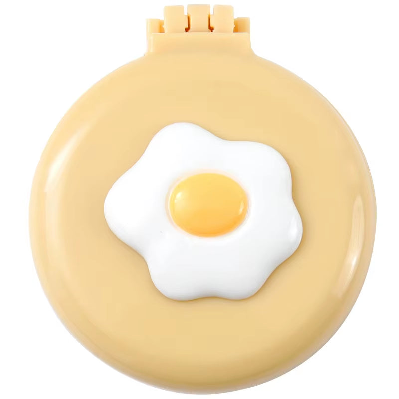 2 Style Cute Cartoon Folding Air Cushion Comb Mini Comb Portable Travel Massage Comb with Makeup Mirror Girl Kawaii Hair Styling