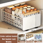 Under Sink Storage Rack Pull Out Cabinet Organizer Kitchen Sliding Drawer Storage Basket Handle Bowl Plate Rack Holder Shelves